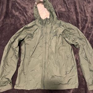 Patagonia Olive Green Raincoat with Hood